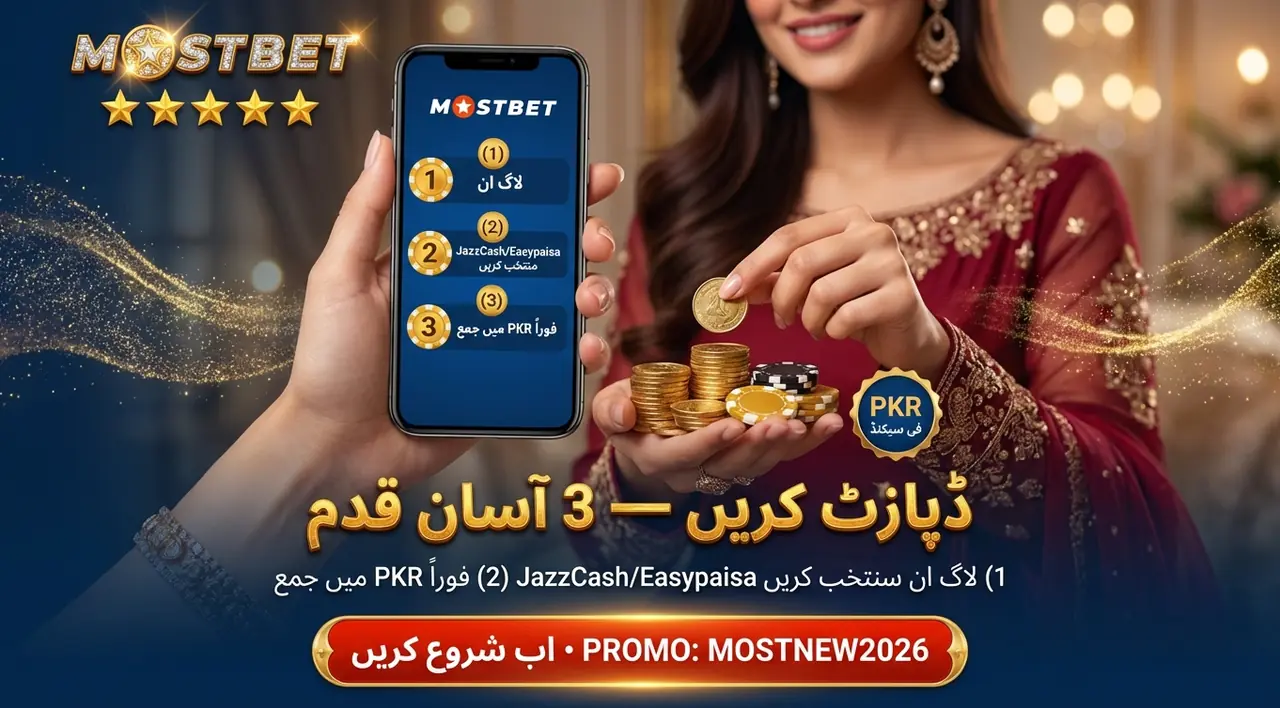 Mostbet میں ڈپازٹ کیسے کریں