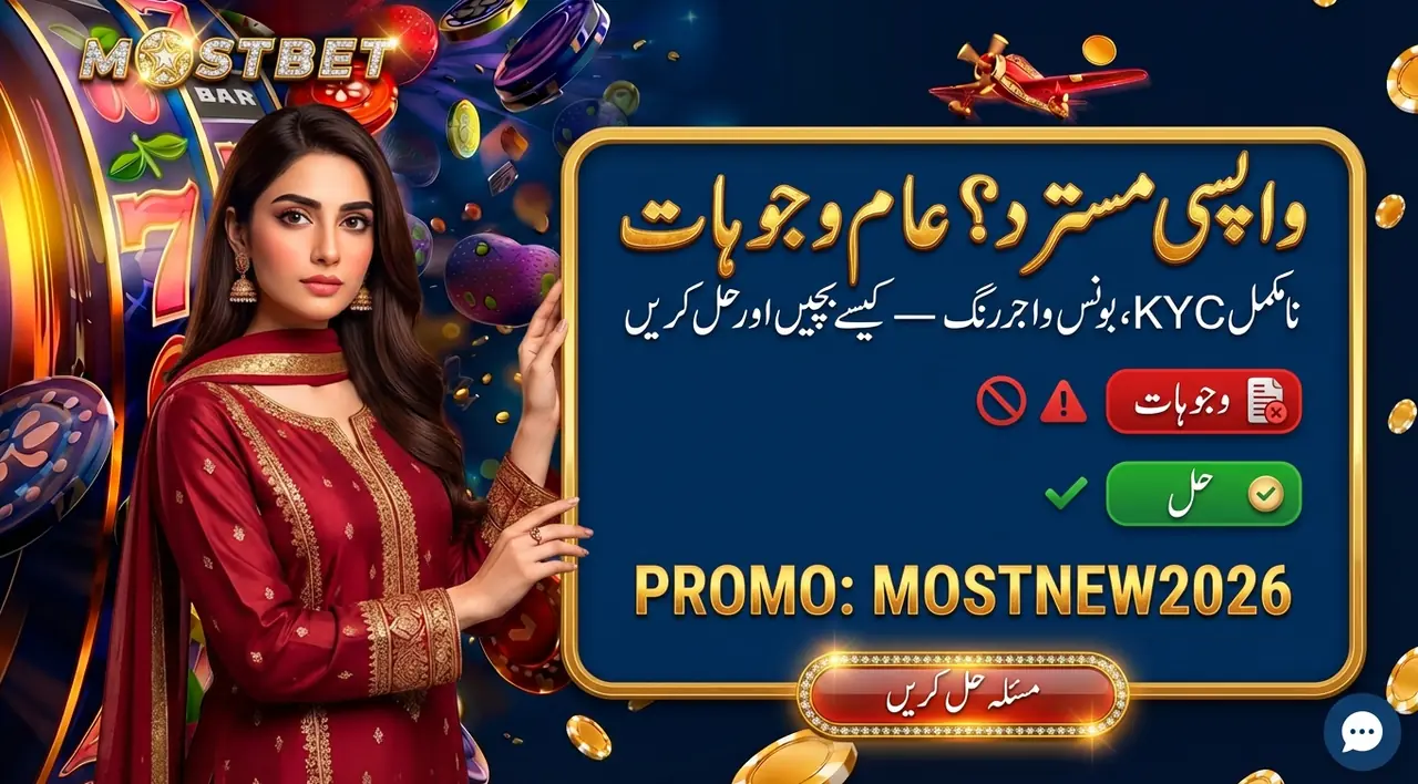 واپسی مسترد ہونے کی وجوہات
