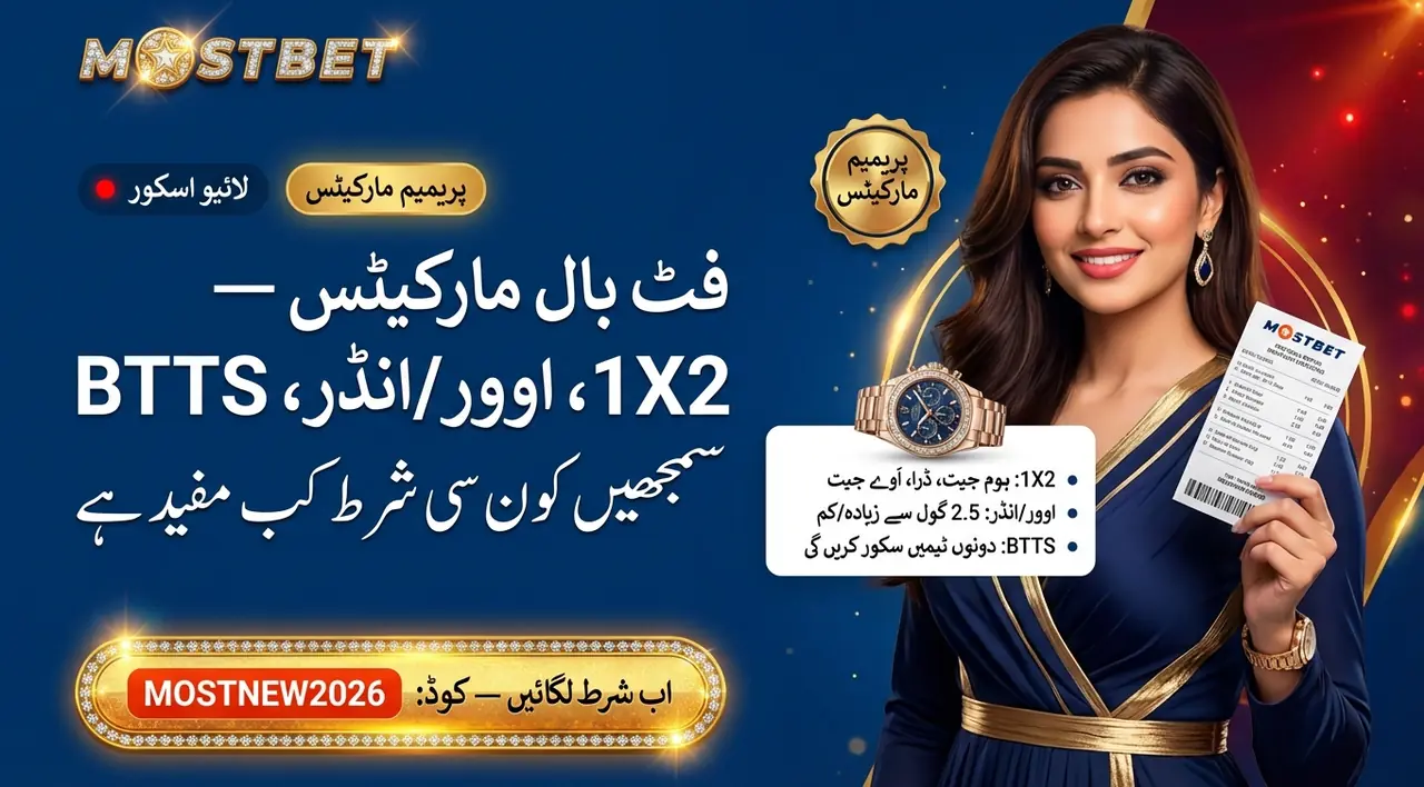 Football betting markets on Mostbet