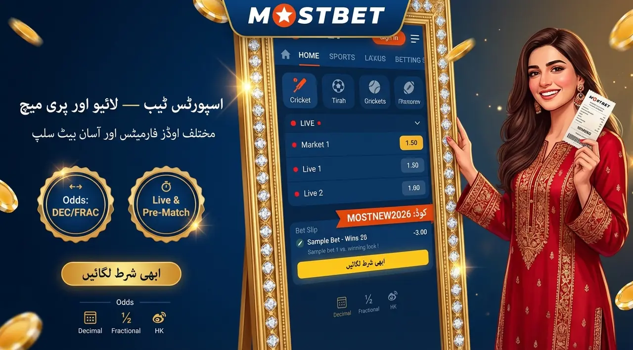 اسپورٹس بیٹنگ انٹرفیس اور فیچرز