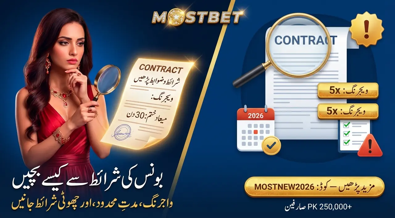 بونس اور پروموشنز کی شرائط